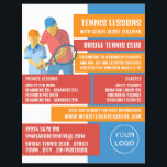 Tennis Art Design, Tennis Lessen/Klassen Flyer<br><div class="desc">Tennis Art Design,  Tennis Lessons/Classes Adverteren brochures door de Visitekaartje Store.</div>
