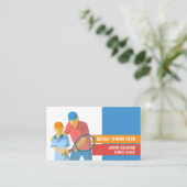 Tennis Art Design, Tennis Player/Coach/Instructor Visitekaartje (Staand voorkant)