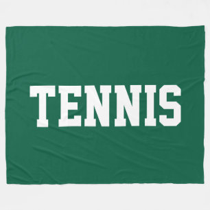 TENNIS Atletische Sportieve Witte Tekst Op Krachti Fleece Deken
