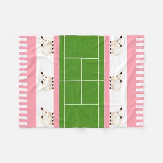 Tennis Baby Fleece Deken (Voorkant (Horizontaal))