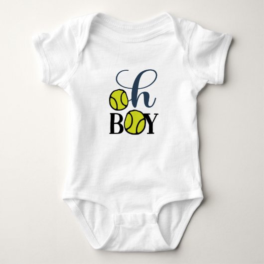 Tennis baby jongen romper (Voorkant)