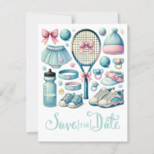 Tennis Baby shower voor Baby Boy Blue thema