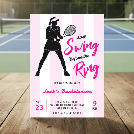 Tennis Bacheloretette Last Swing Before the Ring Kaart