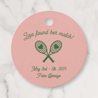 Tennis Bachelorette Gift Label