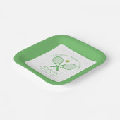 Tennis Bachelorette Laatste Swing Voor De Ring Papieren Bordje (Gebogen)