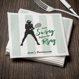 Tennis Bachelorette Laatste Swing Voor de Ring Servet