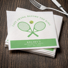 Tennis Bachelorette Laatste Swing Voor De Ring Servet