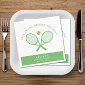 Tennis Bachelorette Laatste Swing Voor De Ring Servet