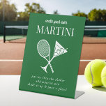 Tennis Bachelorette Martini Bar Reclamebord Met Voetstuk<br><div class="desc">Leuk Tennis thema strand feest! Onderdeel van een heel collectie!</div>