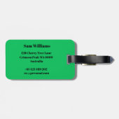 Tennis Bagagelabel (Achterkant horizontaal)