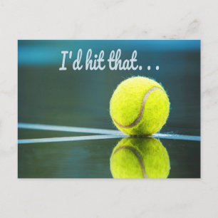 Tennis bal, ik zou die grappige cadeautje pakken briefkaart