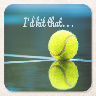 Tennis bal, ik zou die grappige cadeautje pakken kartonnen onderzetters