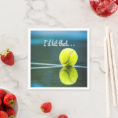 Tennis bal, ik zou die grappige cadeautje pakken servet (Insitu)