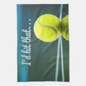 Tennis bal, ik zou die grappige cadeautje pakken theedoek (Verticaal)