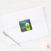 Tennis bal, ik zou die grappige cadeautje pakken vierkante sticker (Envelop)