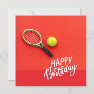Tennis bal met Happy Birthday uit liefde