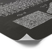 Tennis Ball 1935 Patent Art Chalkboard Poster (Hoek)