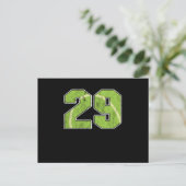 Tennis Ball 29 th Birthday Celebration Sports Gift Briefkaart (Staand voorkant)