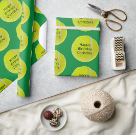 Tennis Ball, aangepast oppakpapier Cadeaupapier