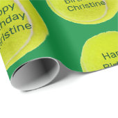 Tennis Ball, aangepast oppakpapier Cadeaupapier (Rol Hoek)