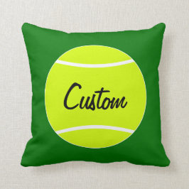 Tennis Ball - Aangepast Sierkussen voor tekst en k