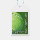Tennis Ball Art Hartelijk dank Cadeaulabel (Voorkant)