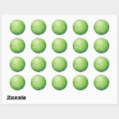 Tennis Ball Art Ronde Sticker (Vel)