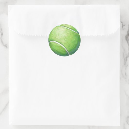 Tennis Ball Art Ronde Sticker (Tas)