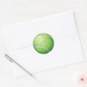 Tennis Ball Art Ronde Sticker (Envelop)