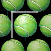 Tennis Ball Art Stof (Delen)
