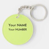 Tennis Ball Bag ID LABEL of Backpack Sleutelhanger (Achterkant)