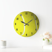 Tennis Ball Black Numbers Sport Wall Clock Grote Klok (Huis)