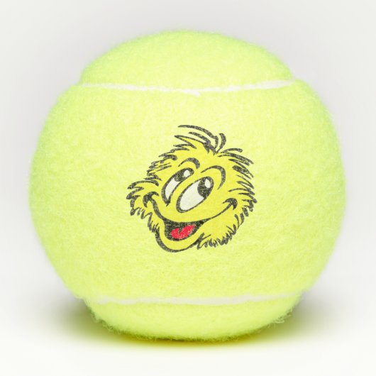 Tennis Ball Cartoon Tennis Balls Tennisballen (Voorkant)