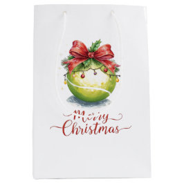 Tennis Ball Christmas  Medium Cadeauzakje