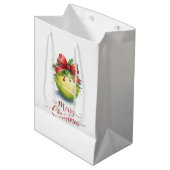 Tennis Ball Christmas Medium Cadeauzakje (Voorkant Gekanteld)