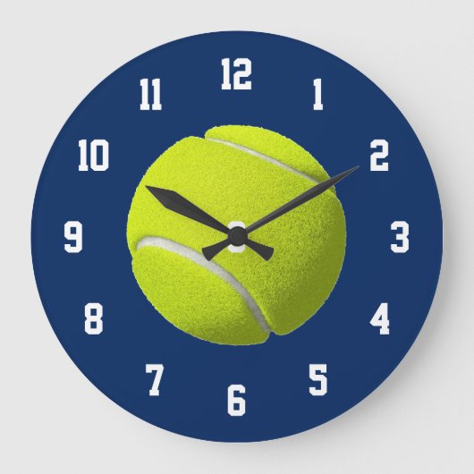 Tennis Ball Clock Grote Klok (Voorkant)