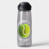 Tennis Ball Custom Personalized Large Text 25 oz. Waterfles (Achterkant)