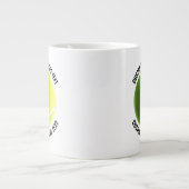 Tennis Ball Custom Personalized Small Size Text Grote Koffiekop (Voorkant)