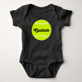 Tennis Ball Custom Text Tennis Suite Romper (Voorkant)