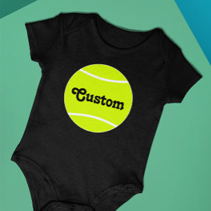 Tennis Ball Custom Text Tennis Suite Romper
