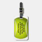 Tennis Ball Design Bagagelabels (Voorkant verticaal)