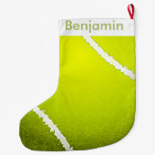 Tennis Ball Design Large kerststop Grote Kerstsok (Achterkant)