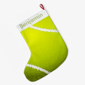 Tennis Ball Design Large kerststop Grote Kerstsok (Achterkant (Hangend))