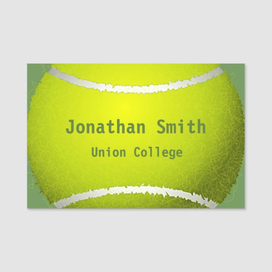 Tennis Ball Design Name Tag (Voorkant)