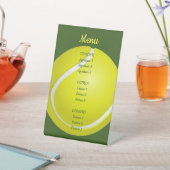 Tennis Ball Design Pedestal Table Sign Reclamebord Met Voetstuk (Insitu)