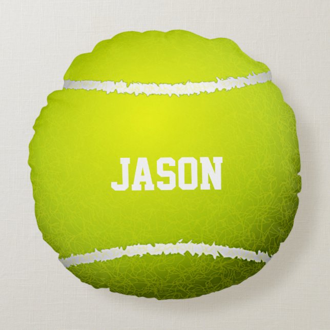 Tennis Ball Design Round Pillow Rond Kussen (Voorkant)