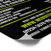 Tennis Ball Design, Tennis Lessen/Classes Advert Poster (Hoek)