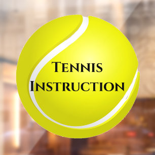 Tennis Ball Design Window Cling Raamsticker