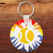 Tennis Ball die door de Sleutelhanger van de muur  (Voorkant)