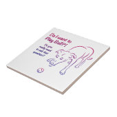 Tennis Ball Dog Tegeltje (Zijkant)